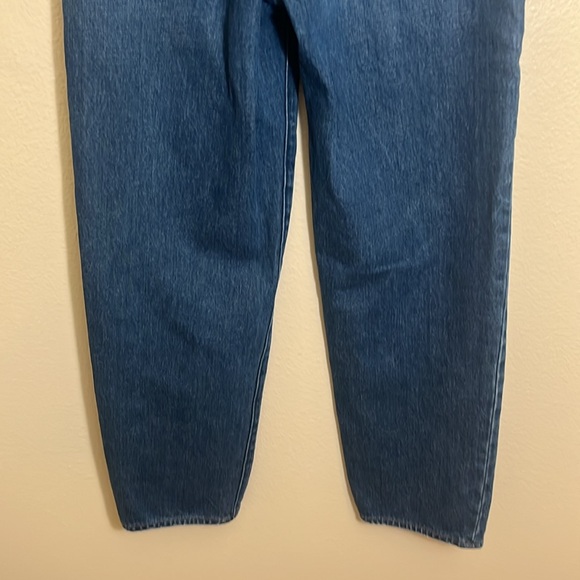 Madewell Baggy Straight Blue Jeans - Picture 7 of 12